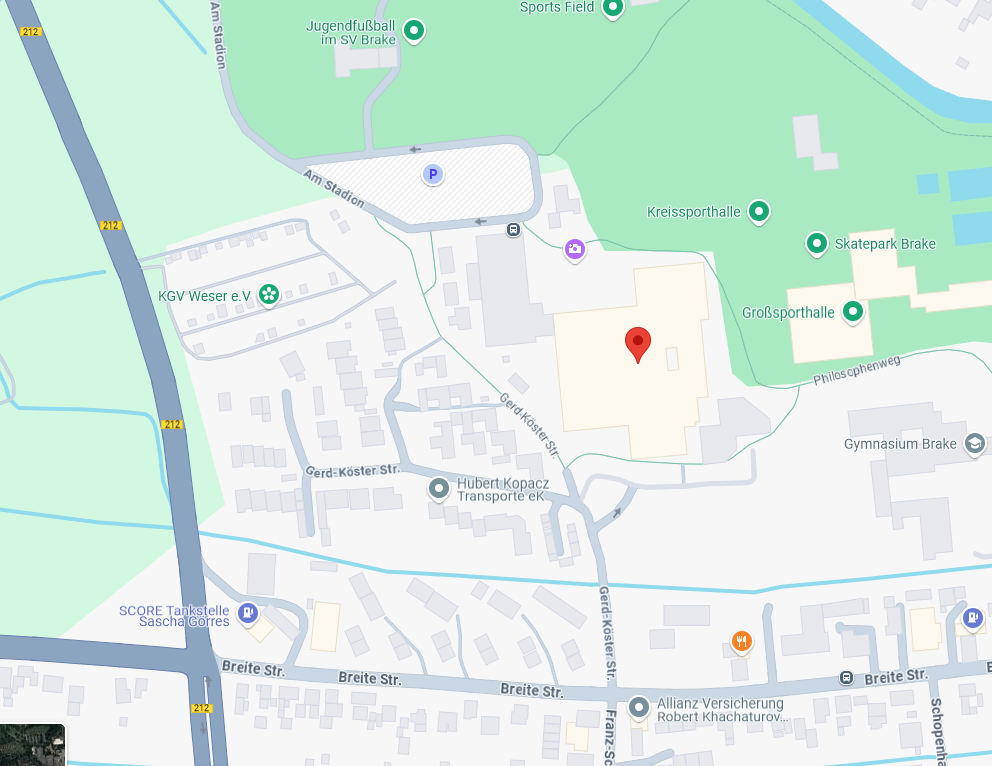 Kartenausschnitt KMZ-Wesermarsch-Süd