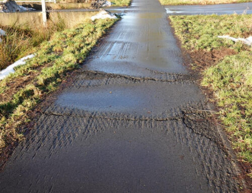 Arbeiten für die Sicherheit der Radfahrer