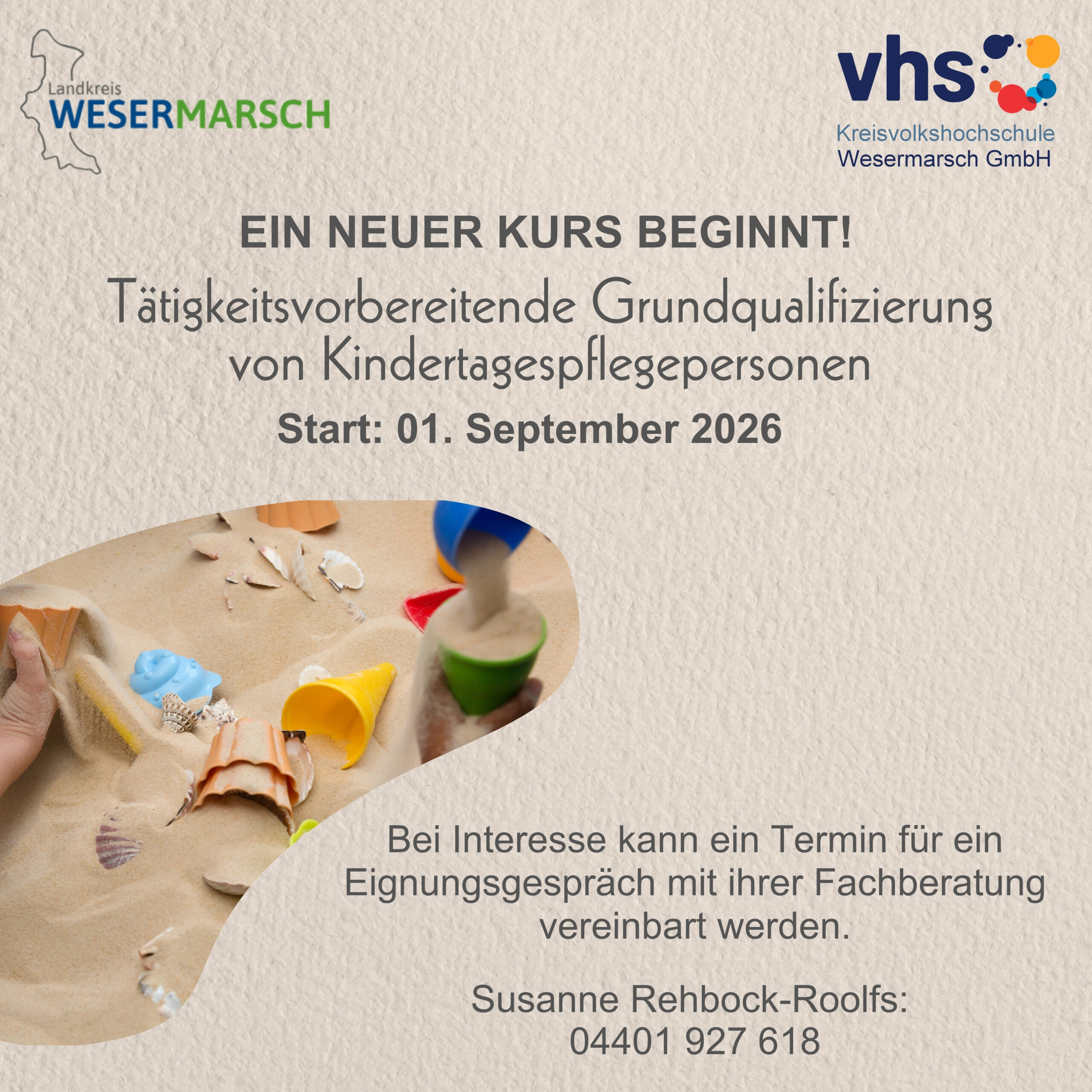 Titelbild zur Grundqualifizierung von Kindertagespflegepersonen