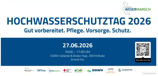 Plakatinfo zum Hochwasserschutztag 2026 am 27. Juni