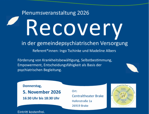 Plenumsveranstaltung: Recovery in der gemeindepsychiatrischen Versorgung